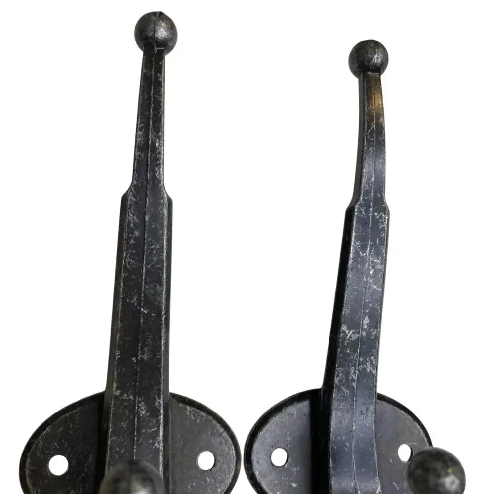 Coat Hat Hook Metal Distressed Finish Wall Hanging 5